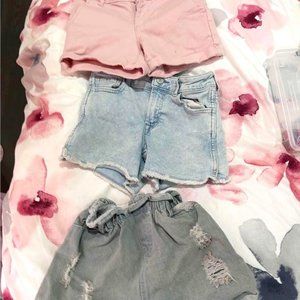 Kids Denim Midi Shorts with Washwell